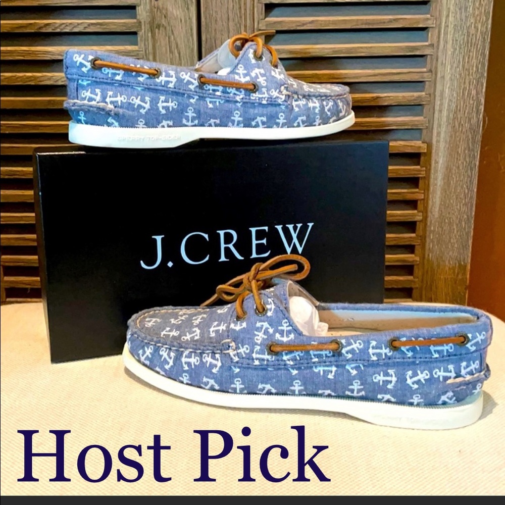 HOST PICK 🎉NWT sperry for jcrew denim anchor